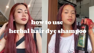 HOW TO USE HERBAL HAIR DYE [upl. by Ahsinom573]