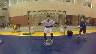 Proprioceptive training for futsal GK [upl. by Wira981]