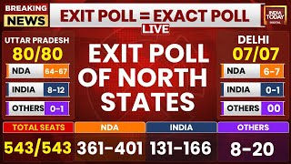 LIVE Exit Poll Of North States  UP  Bihar  Delhi  LS Exit Poll  India Today Exit Poll [upl. by Nnylkcaj]