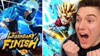 NEW DBS BROLY LF SSB GokuVegeta amp LF SWORD OF HOPE Trunks REACTION on Dragon Ball Legends Reveal [upl. by Noreg]