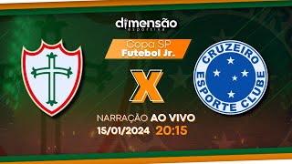 Copinha 2024 Portuguesa x Cruzeiro NARRAÇÃO AO VIVO  Dimensão Esportiva [upl. by Alyl]