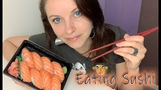 EATING SUSHI ASMR ITA MUKBANG [upl. by Anelad]