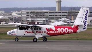 Beautiful Twin Otter DHC6400 Number 100 visits Vancouver [upl. by Schulz]