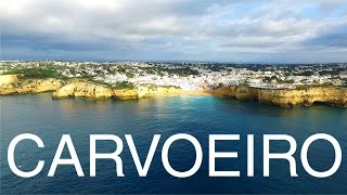 Carvoeiro aerial view Algarve  Portugal [upl. by Nnyleitak891]