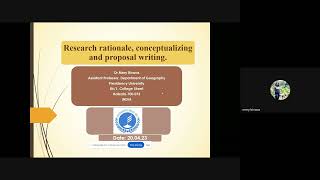 Session9 Research rationale conceptualizing and proposal writing [upl. by Thomajan8]