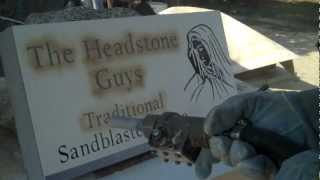 Traditional Sandblasting PERFECT Headstones [upl. by Eihtur270]