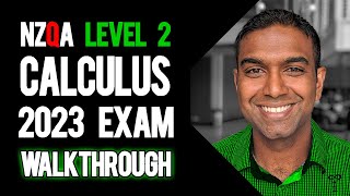 NCEA Level 2 Calculus 2023 NZQA Exam  Worked Answers [upl. by Niwri113]