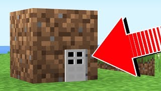 HOW TO LIVE INSIDE A DIRT BLOCK IN MINECRAFT [upl. by Milli]