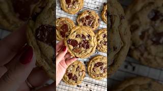 BEST Brown Butter Chocolate Chip cookies chocolatechipcookies recipe [upl. by Adniles381]