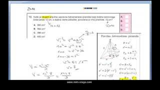 12 zadatak  jesen 2014 osnovna razina  jesenski rok  Državna matura matematika [upl. by Burack860]