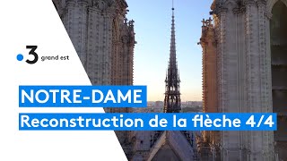 NotreDame de Paris  reconstruction de la flèche 44 Le tabouret comme base [upl. by Akeirahs]