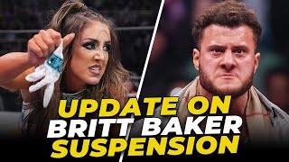 Update On Britt Bakers AEW Suspension [upl. by Yllut]