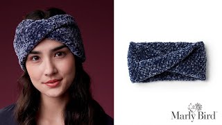 Twisted Knit Headband for Beginner Knitters  Marly Bird [upl. by Lombardy]