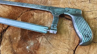 Old Rusty Hacksaw Restoration [upl. by Annaitsirk]