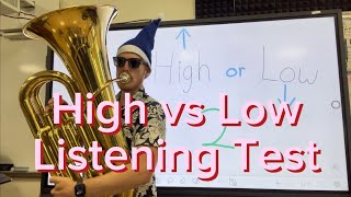 High vs Low Listening Test  Assessment [upl. by Elpmid623]