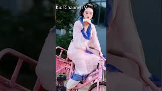 Tricycle Girl  Bicycle Girl 052  KidsChannelTV [upl. by Kcirddes807]