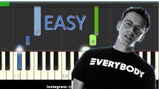 Logic  18002738255 ft Alessia Cara amp Khalid Easy Piano Tutorial [upl. by Fleurette]