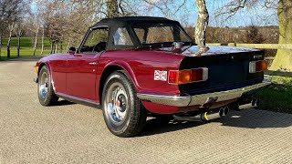 Triumph TR6 LHD fully restored cammed with sports exhaust [upl. by Gram]