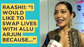 69th Filmfare Awards South 2024 Raashii Khannas BIG comment on Allu Arjun [upl. by Slifka]