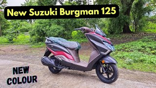 New 2024 Suzuki Burgman Street 125 Detailed Review  New Colour😍 amp Updates [upl. by O'Brien]