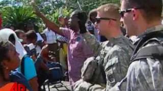 Raw Video Americans Desperate to Leave Haiti [upl. by Jenne52]