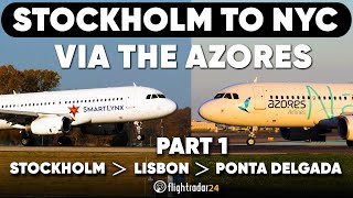 Flying Stockholm to Ponta Delgada on Smartlynx and Azores Airlines [upl. by Ahsilyt834]