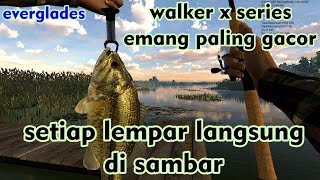 everglades fishing planet lure walker xseries emang gacor [upl. by Esac]