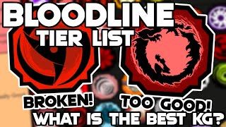 The TRUE BEST Bloodline Tier List In Shindo Life  The BEST Bloodline Tier List In Shindo [upl. by Jordain]