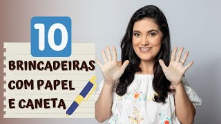 Top 10 brincadeiras divertidas com papel e caneta para crianças [upl. by Simah400]