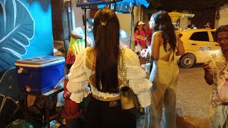 NIGHTLIFE OF CARTAGENA COLOMBIA WITH MANY BEAUTIFUL WOMEN AND GIRLS [upl. by Chesnut]