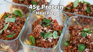 Bolognese Meal Prep Done In 45 Minutes  Pasta Bolognese Recipe [upl. by Finnigan]