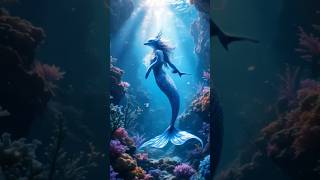 A MERMAID FUSES WITH A DOLPHIN ON AGT americagottalent talent magic [upl. by Eniak]