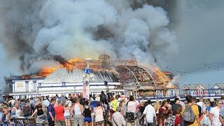 Eastbourne Pier Fire Destroys Years of History [upl. by Aniweta]