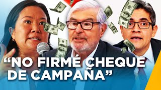 Ricardo Briceño pide que se le retire del caso Cócteles quotYo no firme cheque de ninguna campañaquot [upl. by Asilav]