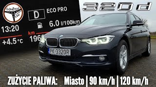 2015 BMW 320d F31 190 KM  Test zużycia paliwa [upl. by Aleik838]