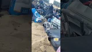 Israeli forces surround Palestinian women and children in north Gaza and force them to move south 4 [upl. by Olegnaleahcim]