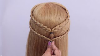 Quick amp Beautiful Hairstyle For Cute Face Girl [upl. by Eeliab51]