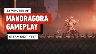 23 Minutes of Mandragora Gameplay  Steam Next Fest [upl. by Nydnarb855]