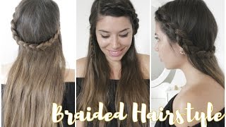 Cute amp Easy Braided Summer Hairstyle  Acconciatura FACILE con TRECCE per lestate [upl. by Yasmine]