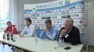 FC RotWeiß Erfurt  Chemnitzer FC Pressekonferenz vor dem Spiel [upl. by Baras]