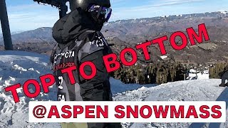 【スキー】アメリカ・SNOWMASSスキー場を上から下まで滑ってみた。（Top To Bottom） [upl. by Amble]