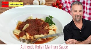 How To Make Authentic Italian Marinara Sauce  Easy Italian [upl. by Rahas]