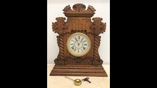 RESTORED Antique ANSONIA New York Mantel Chime Clock  Item 1573  Adelaide Clocks [upl. by Hilarius416]