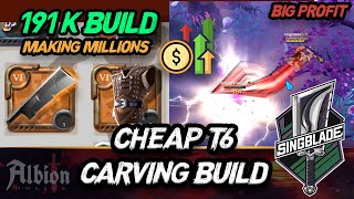 How to make Silver with Cheap Carving Sword Build T6  Albion East ASIA PVP SOLO MIST PVP GUIDE [upl. by Silletram381]