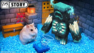 🐹 Hamster Escapes the Warden Maze in the Deep Dark Minecraft 🐹 Homura Ham 🐹 PaperAnima [upl. by Airdnekal]