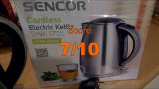 Sencor SWK1755 cordless electric kettle review pros and cons [upl. by Brandon235]