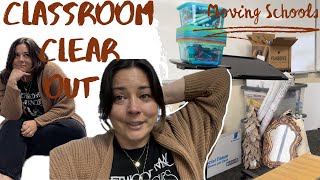 Classroom Clear Out Packing and Decluttering to Move Schools  emotional vlog [upl. by Yenahc94]