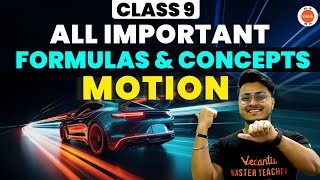 Class 9 Motion Chapter All Formulas amp Concepts in 30 mins One Shot  CBSE Class 9 Physics Chapter 1 [upl. by Alak]