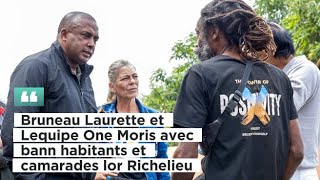 Bruneau Laurette et Lequipe One Moris avec bann habitants et camarades lor Richelieu moris tiktok [upl. by Larentia392]