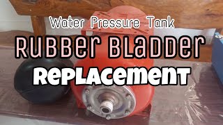 HOW TO REPLACE RUBBER BLADDER OF WATER PRESSURE TANK [upl. by Aniles545]